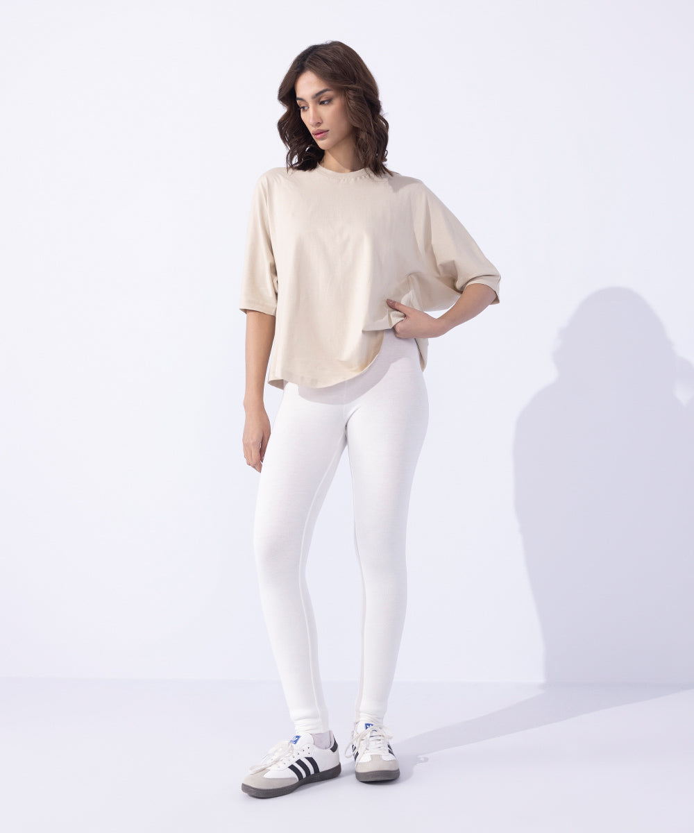 Women's Western Wear White Leggings