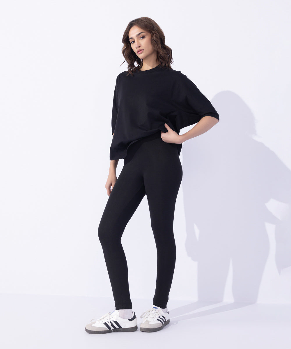 Women's Western Wear Black Leggings