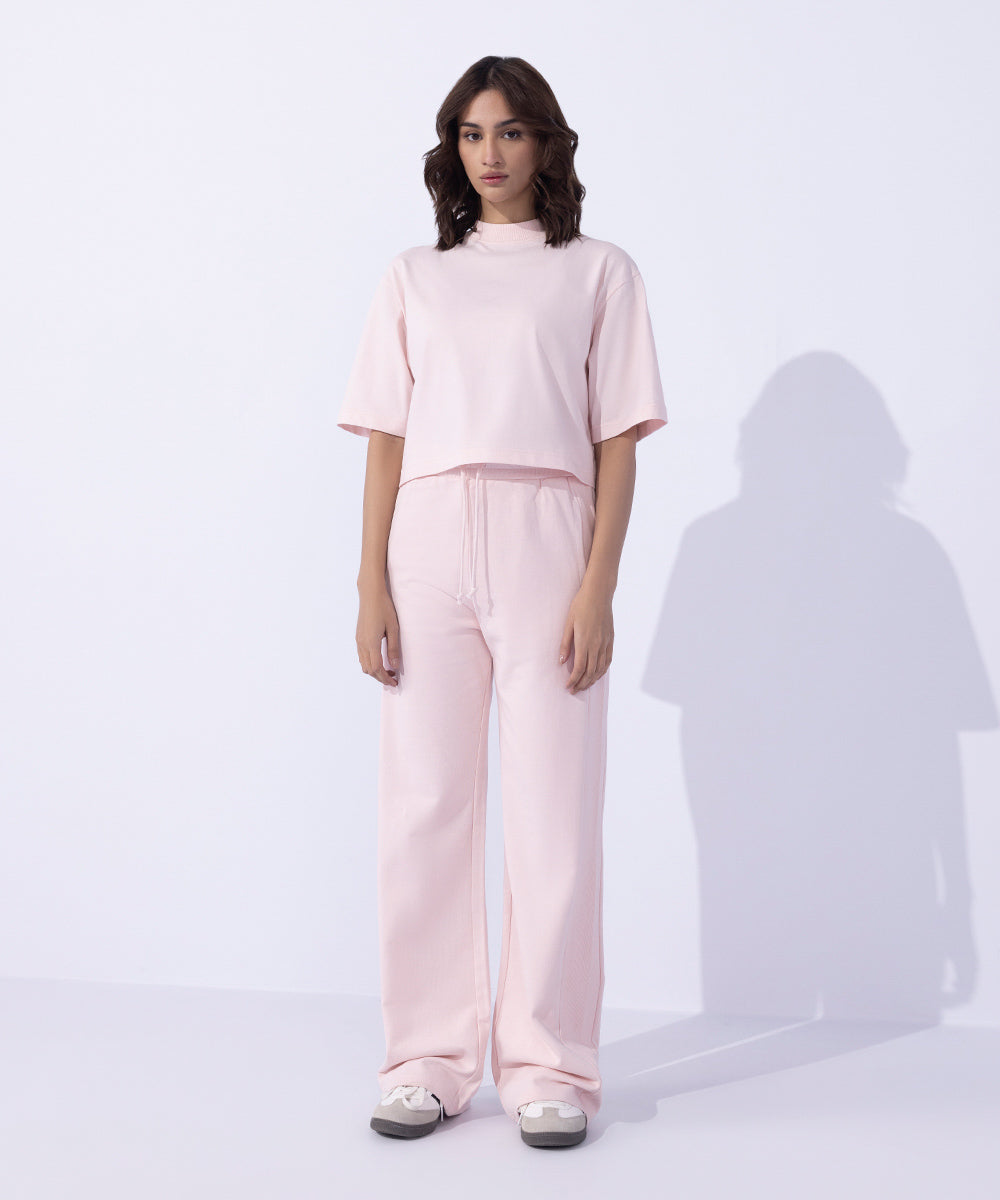 Women's Western Wear Pink Trousers