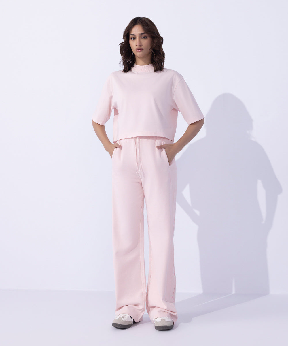 Women's Western Wear Pink Trousers