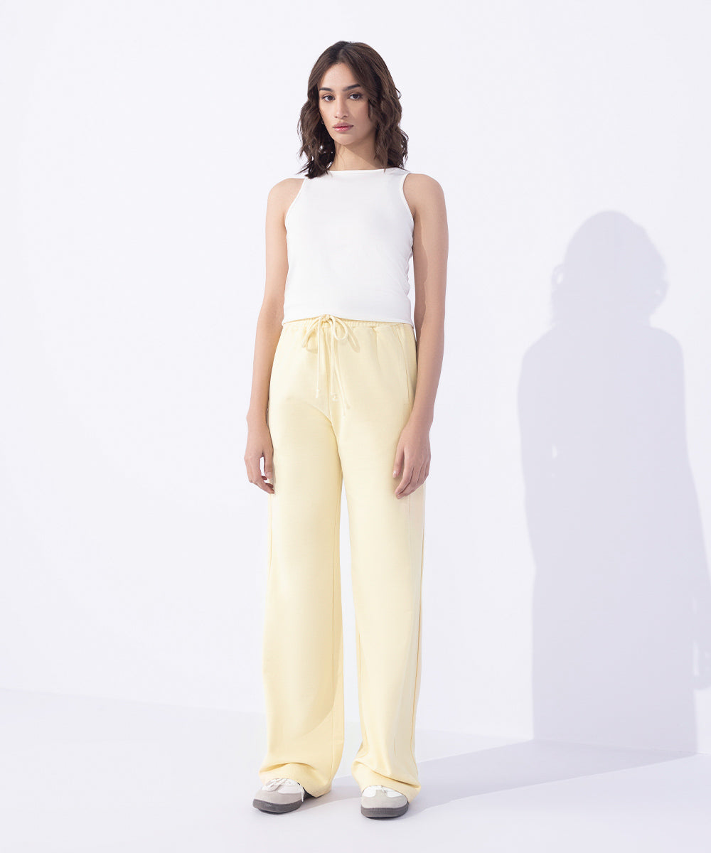 Women's Western Wear Yellow Trousers