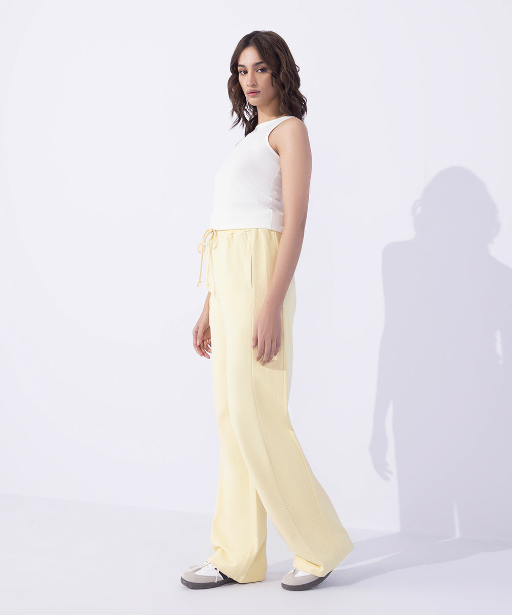 Women's Western Wear Yellow Trousers