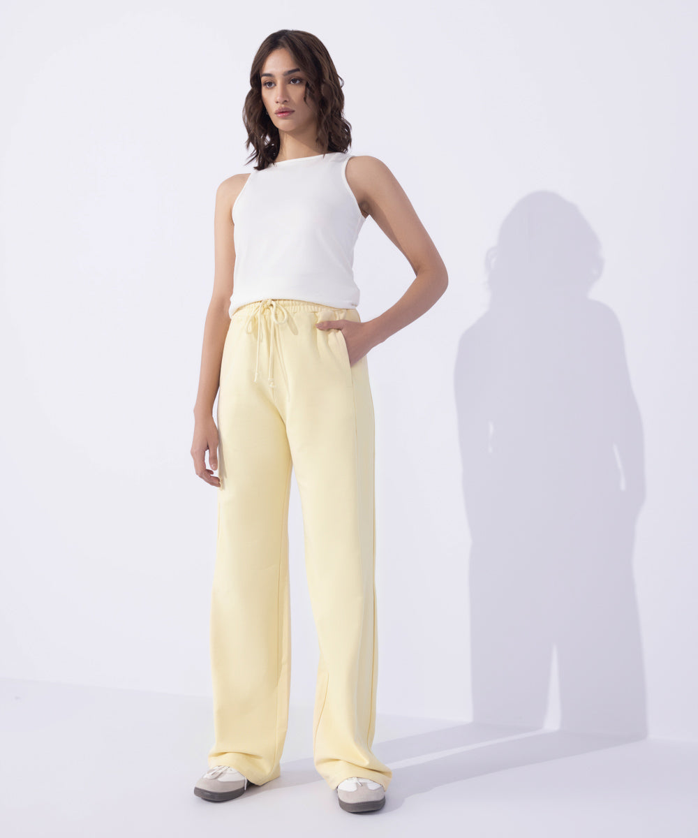 Women's Western Wear Yellow Trousers