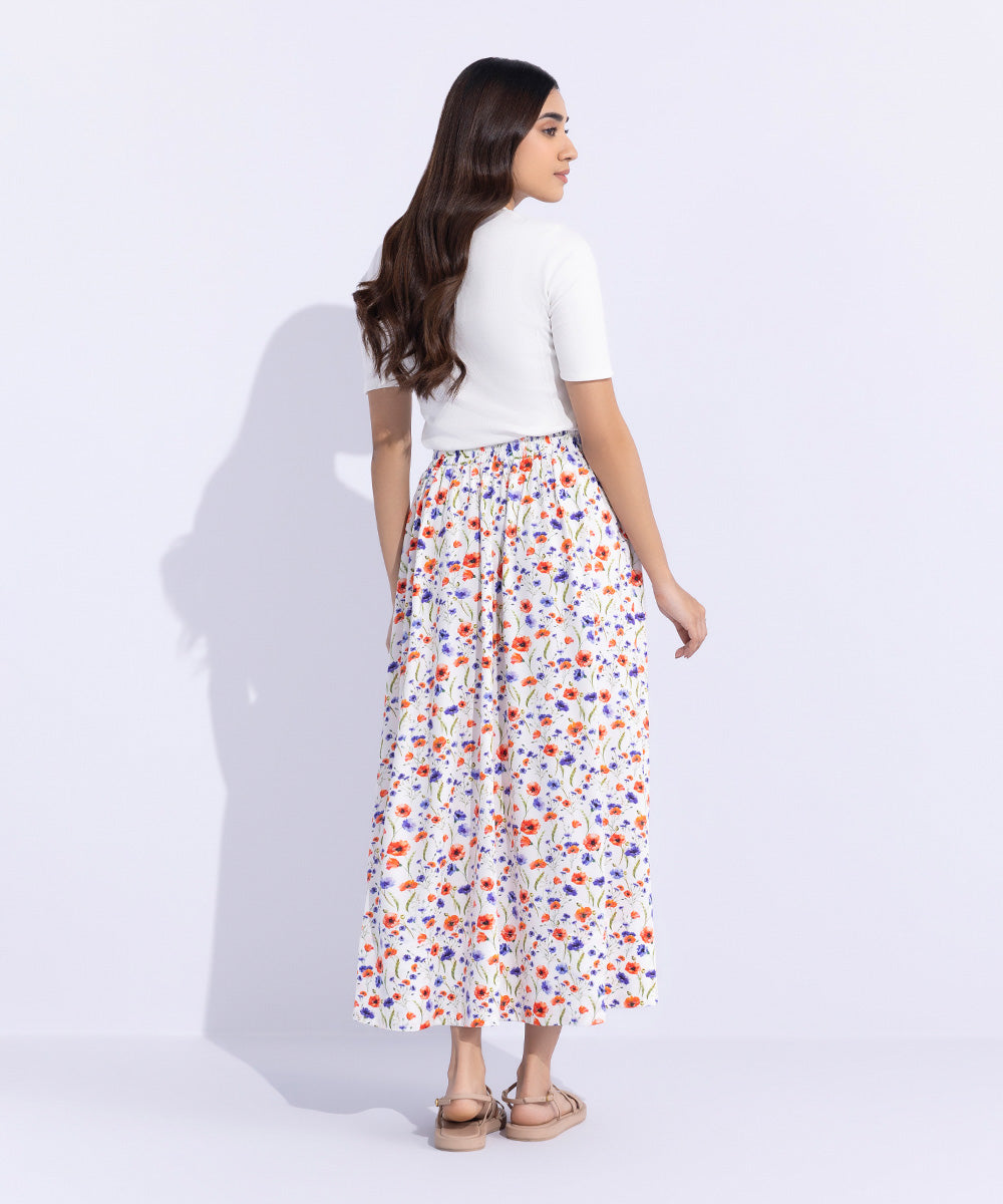 Women's Western Wear Multi Floral Print Skirt