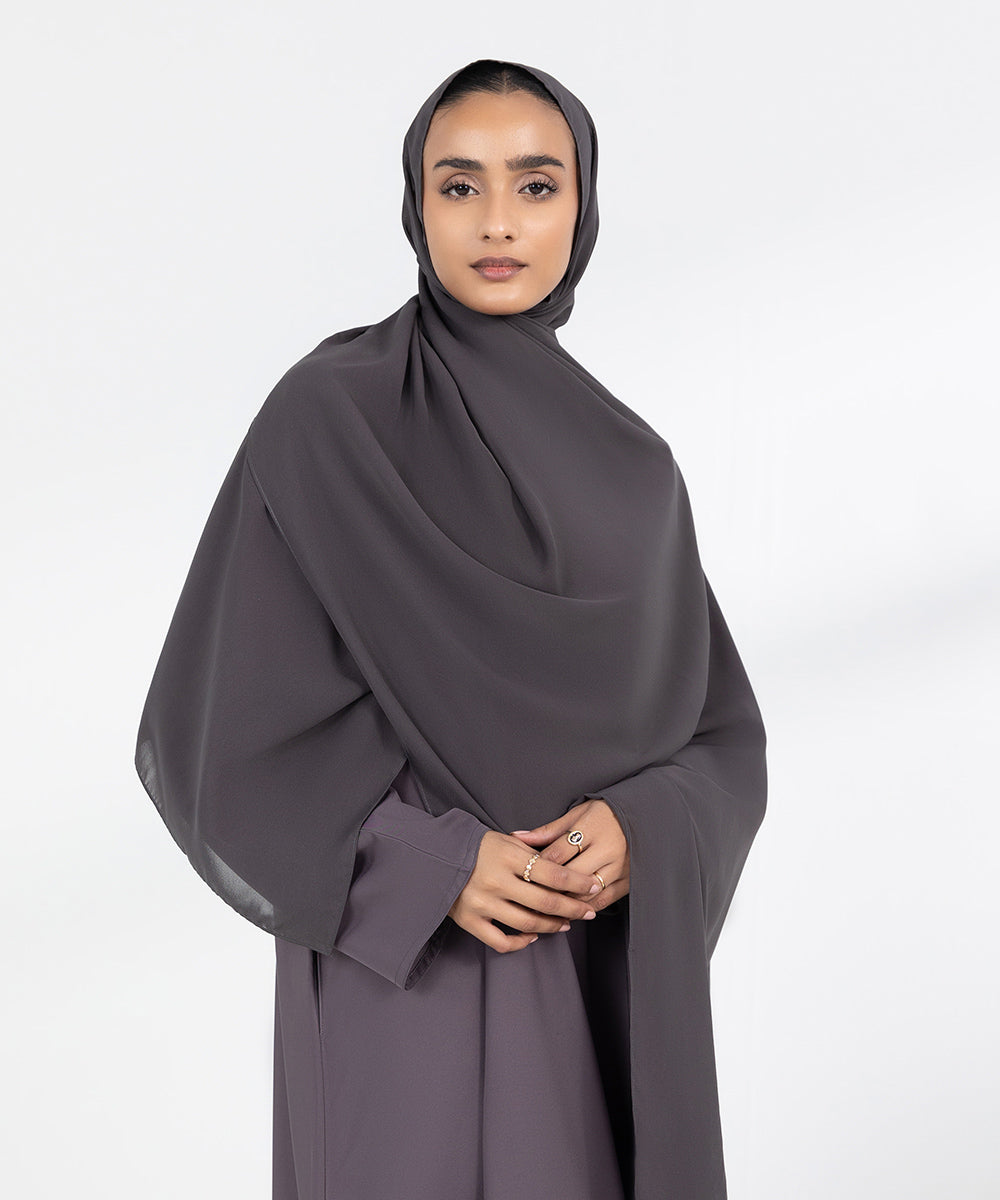 Grey Breathable Hijab