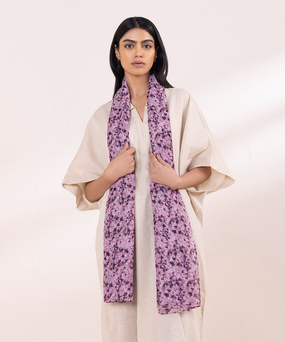 Women's Lightweight Printed Multi Polyester Scarf