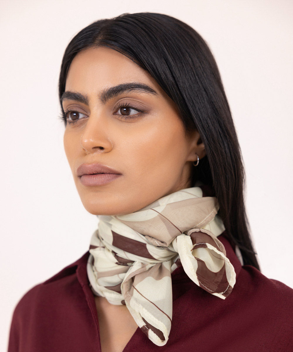 Women's Lightweight Printed Multi Polyester Scarf