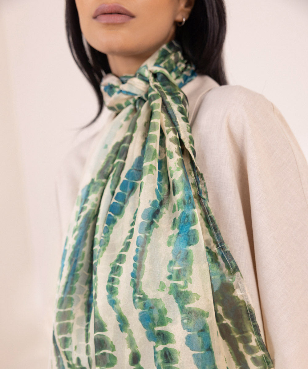 Women's Lightweight Printed Multi Polyester Scarf