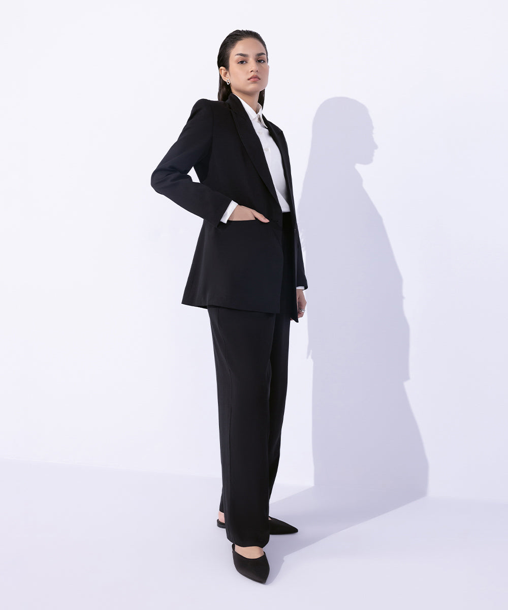 Women's Western Wear Black Tailored Blazer