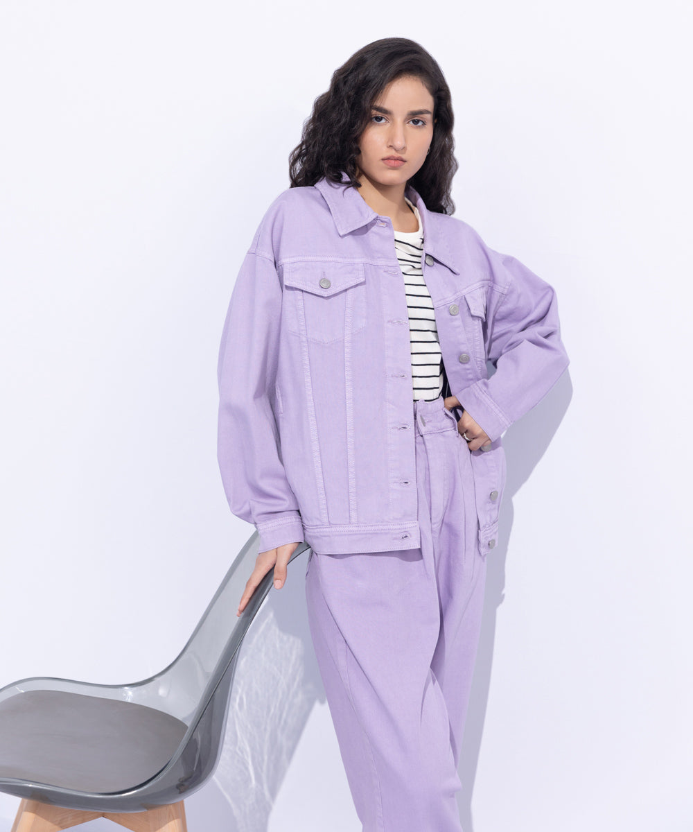 Women's Western Wear Purple Jacket