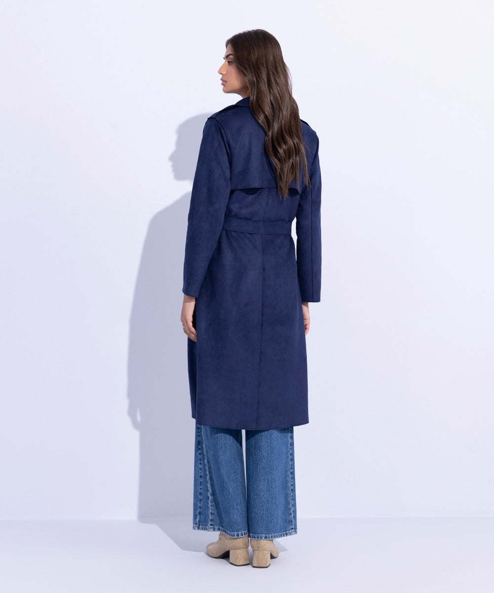 Women's Western Wear Blue Coat