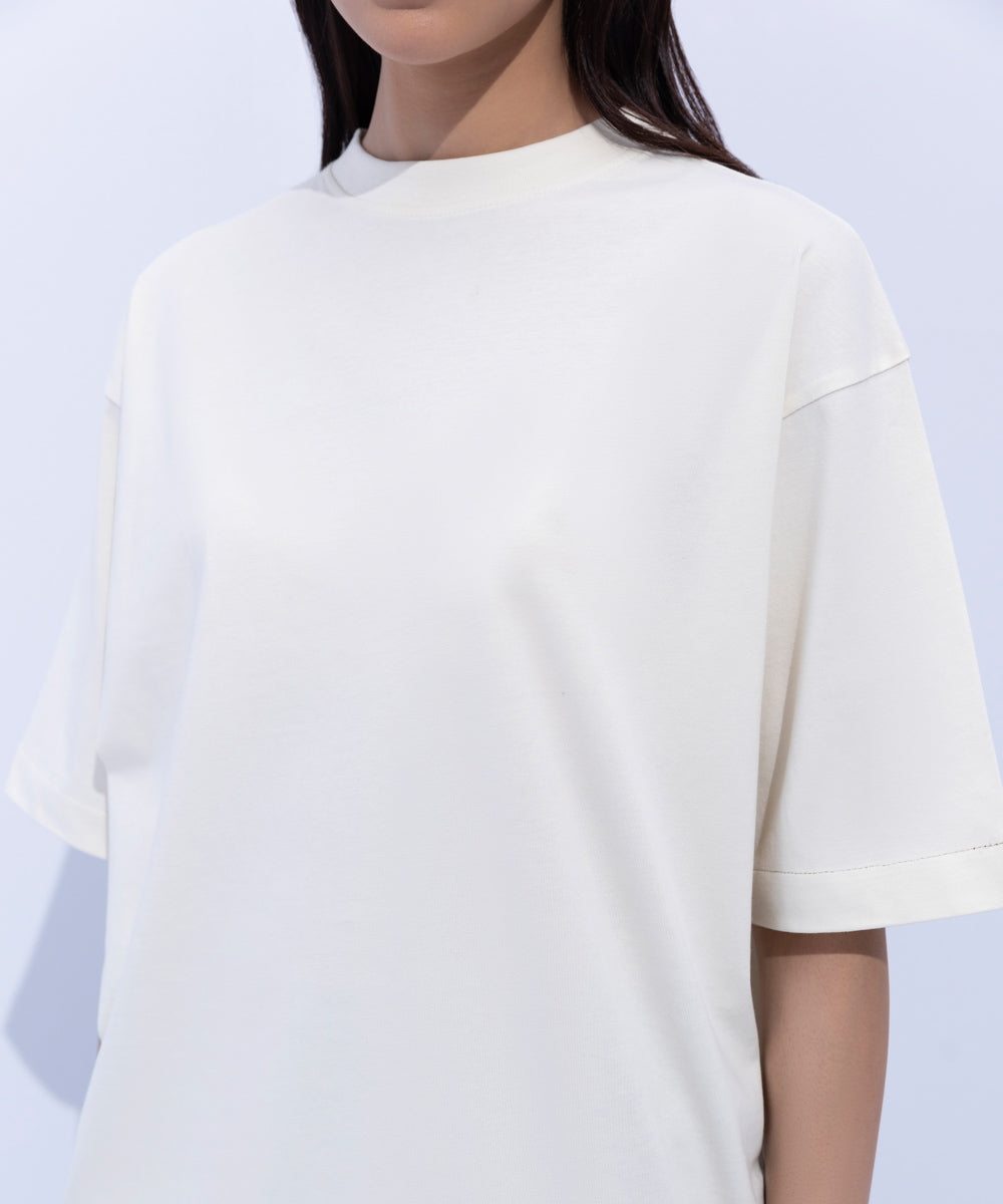 Women's Western Wear White T-Shirt