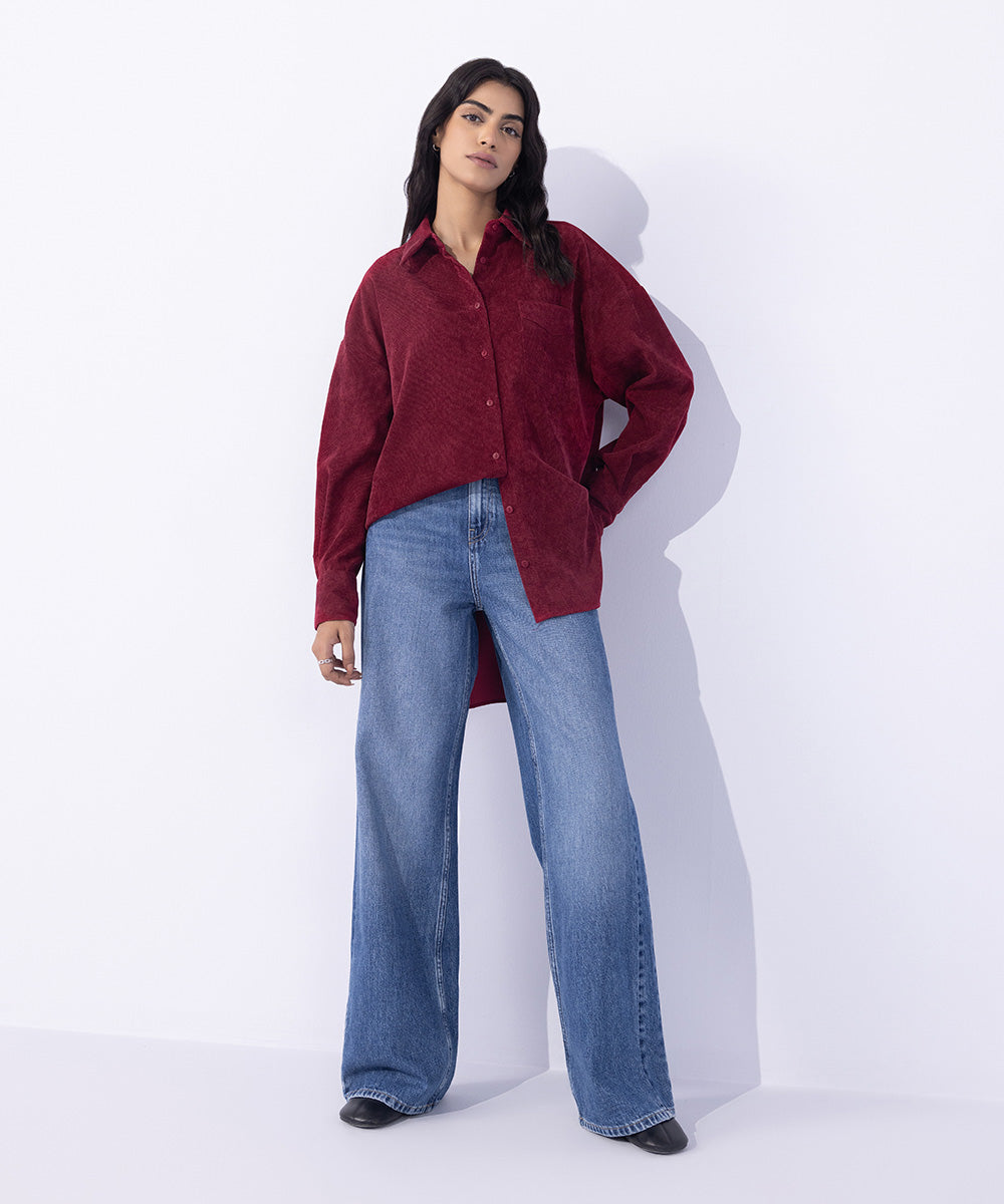 Corduroy Oversized Shirt