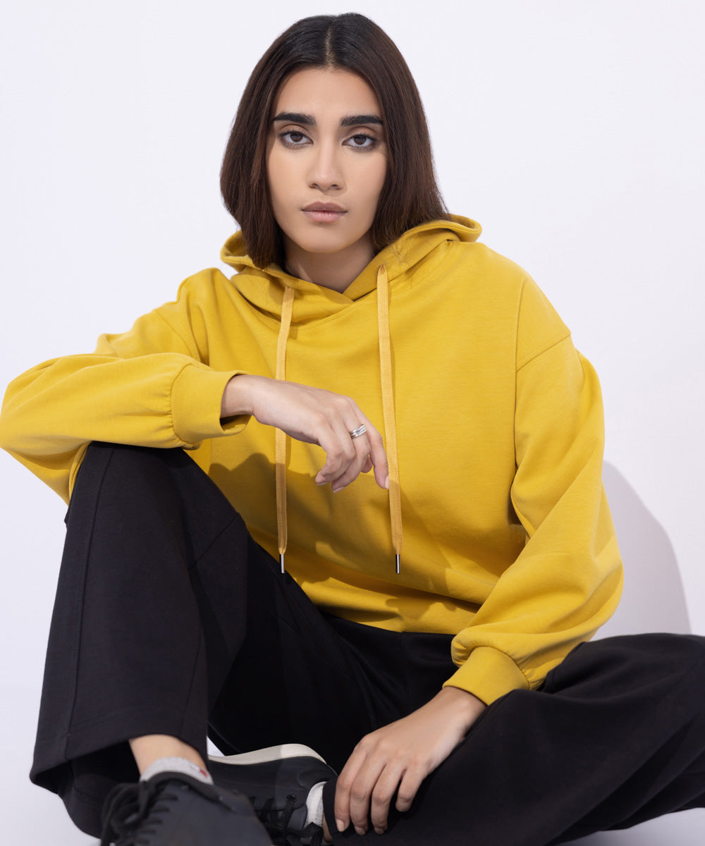 Women's Western Wear Yellow Hoodie