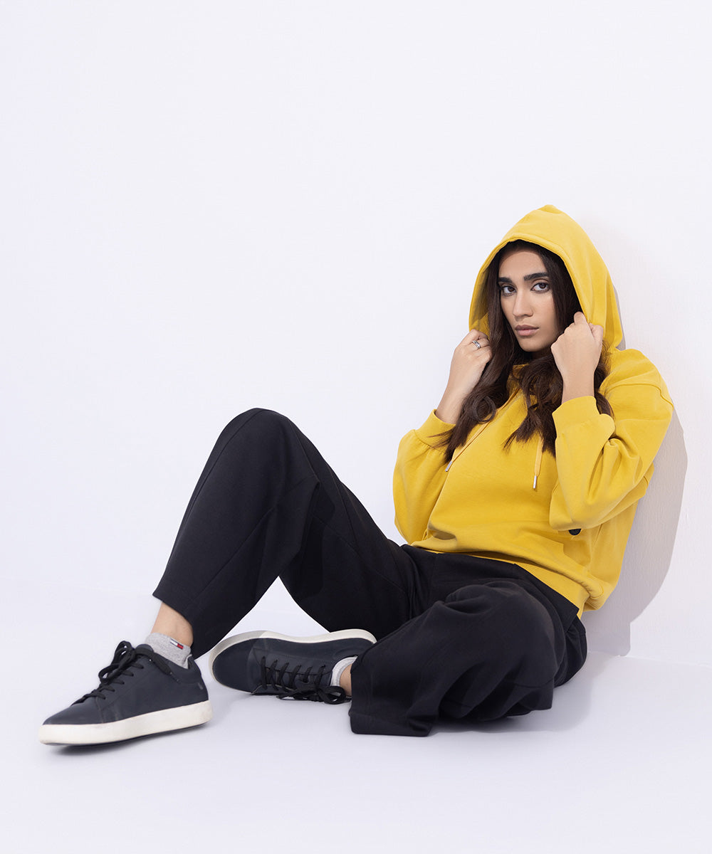 Women's Western Wear Yellow Hoodie