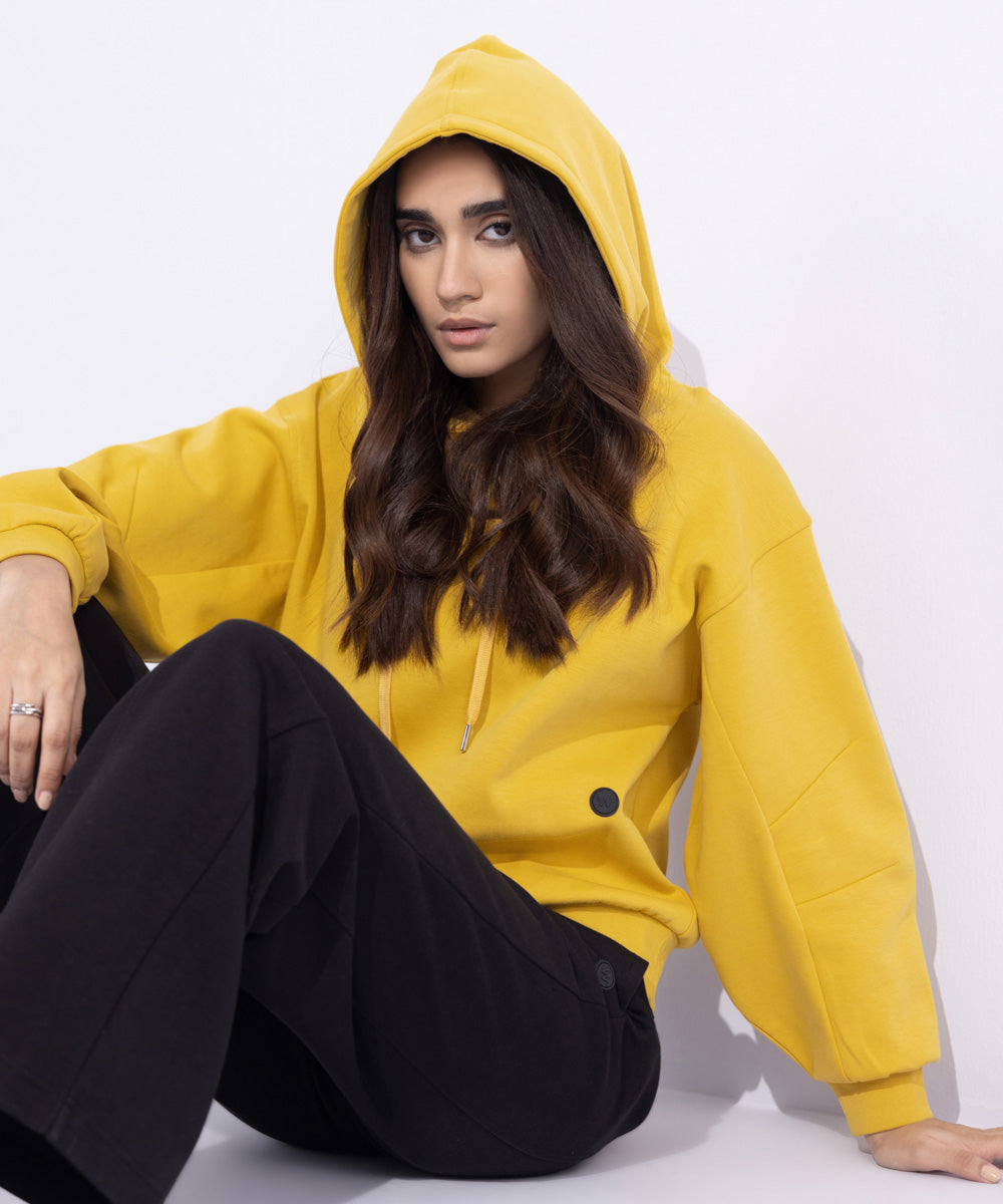 Women's Western Wear Yellow Hoodie