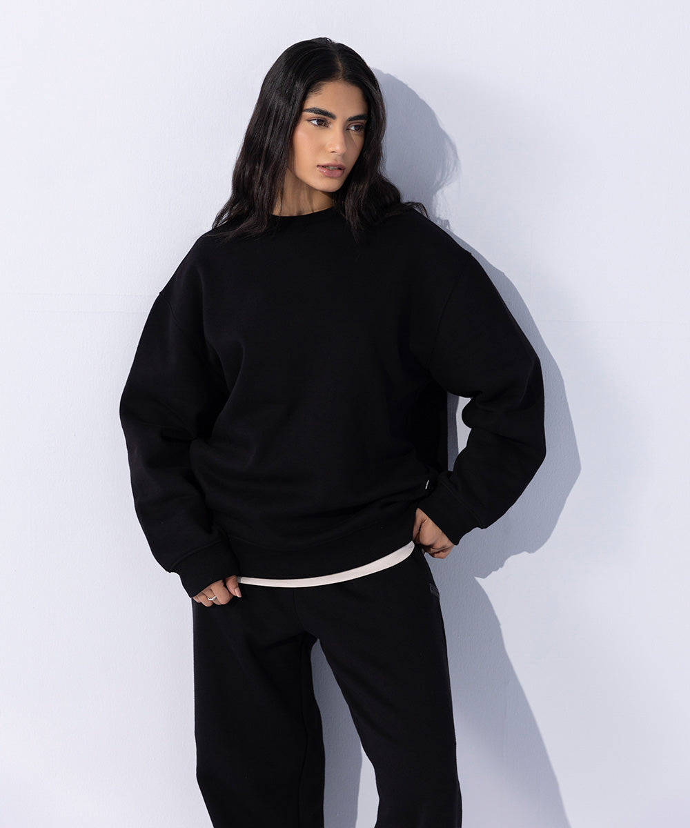 Women's Western Wear Black Sweatshirt
