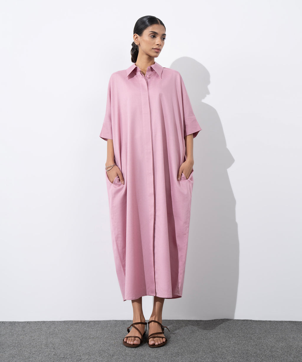 Linen Blend Dress