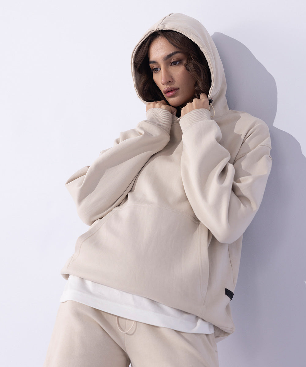 Unisex Western Wear Off White Hoodie