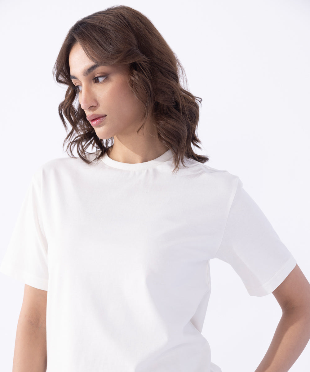 Women's Western Wear White T-Shirt