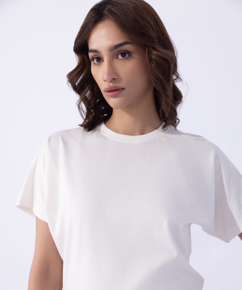 Women's Western Wear White T-Shirt