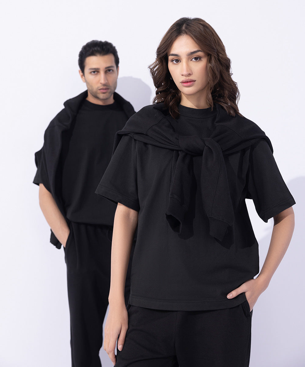 Unisex Western Wear Black T-Shirt