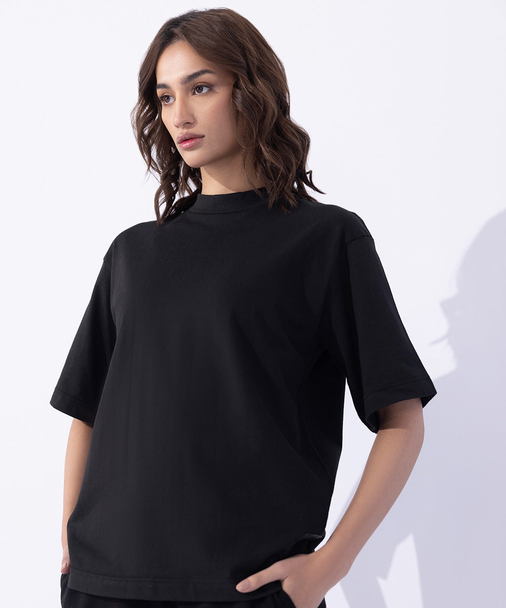 Unisex Western Wear Black T-Shirt