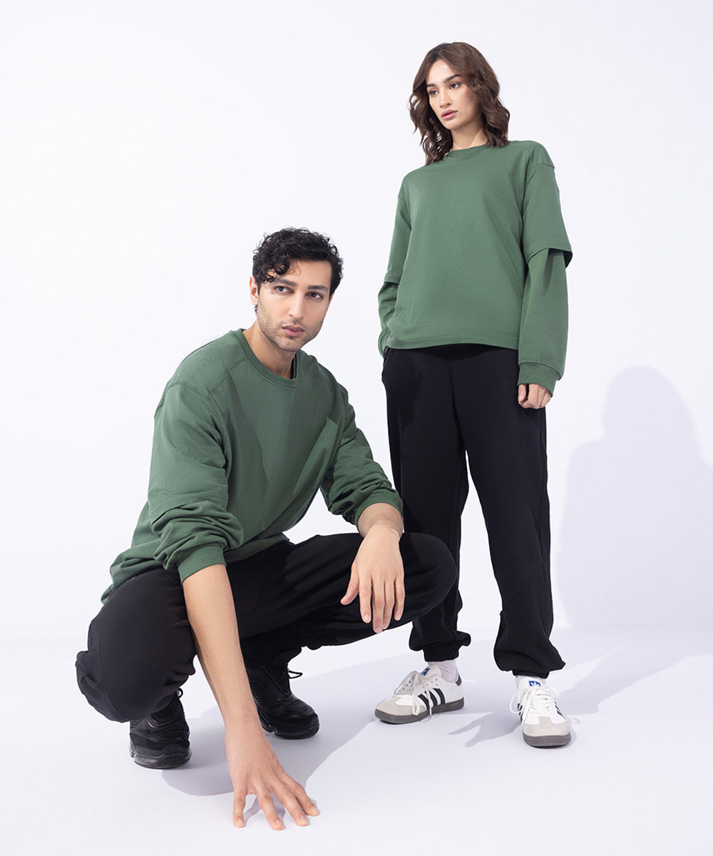 Unisex Western Wear Green T-Shirt