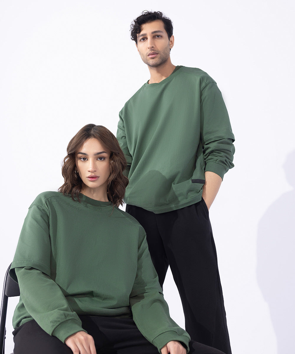 Unisex Western Wear Green T-Shirt