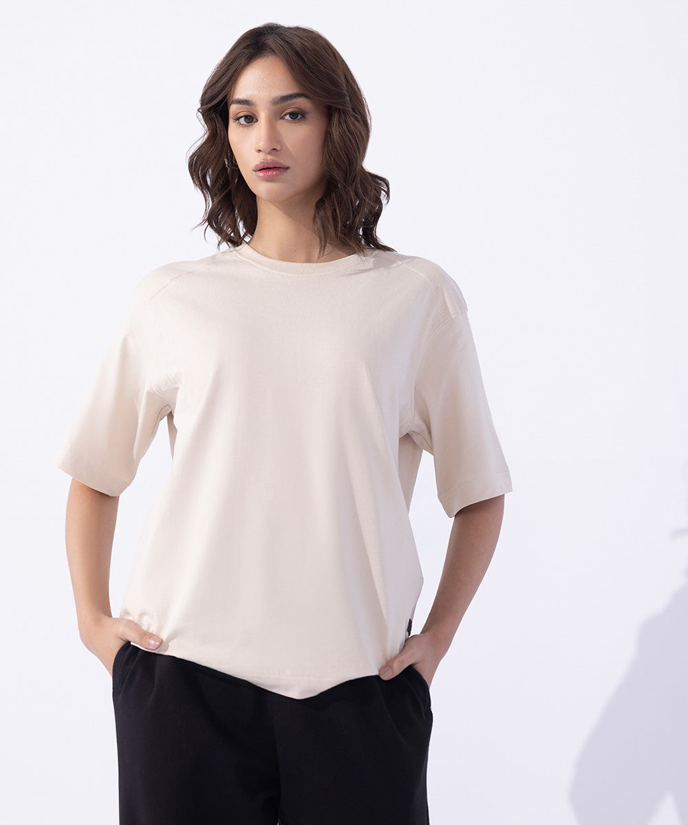 Unisex Western Wear Off White T-Shirt