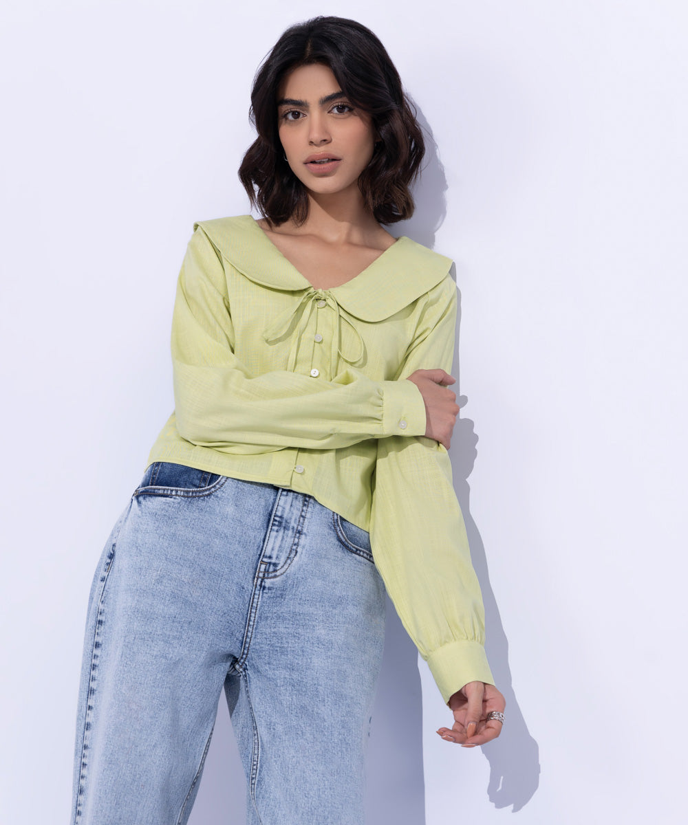 Textured Cropped Top