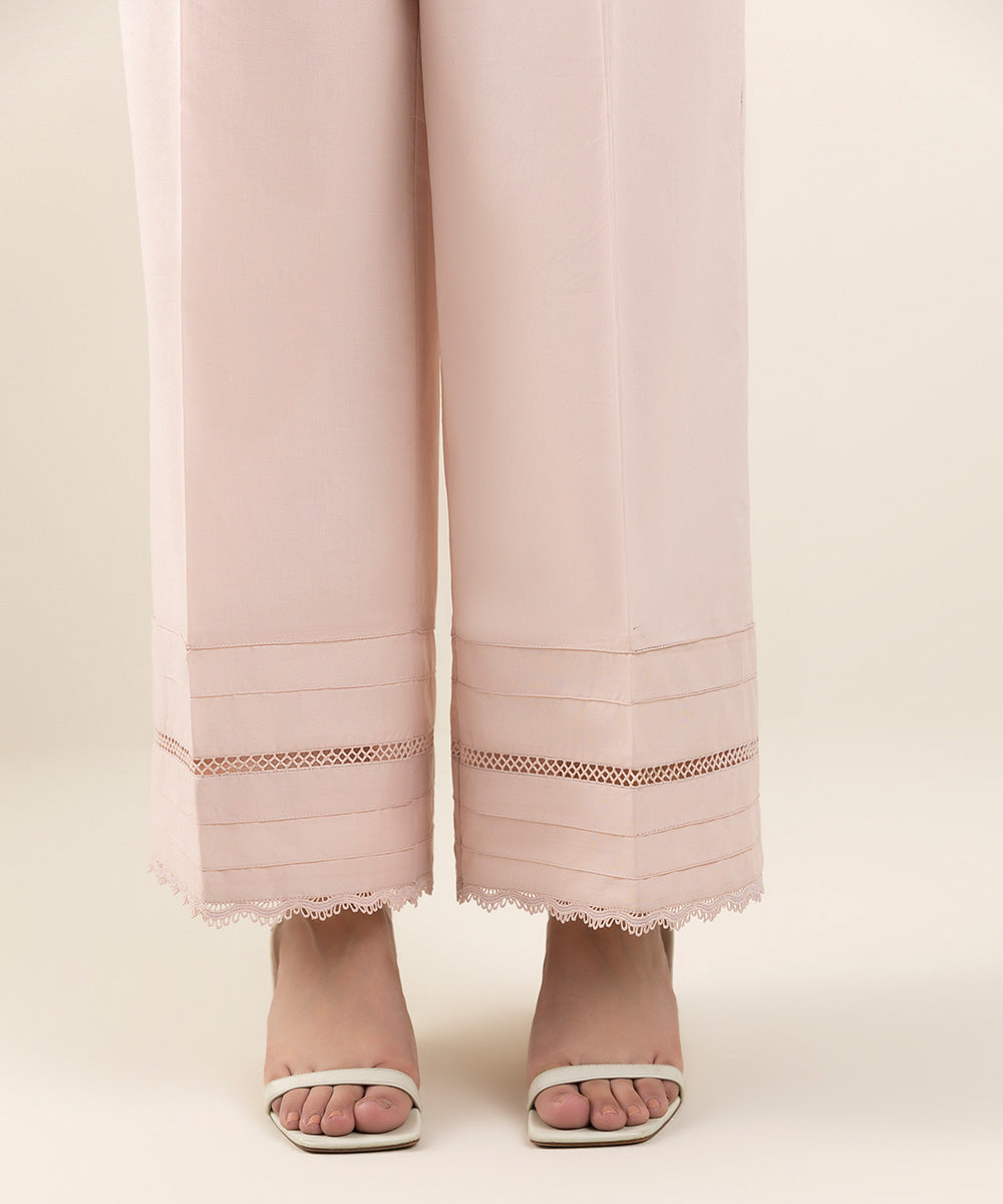 Women's Pret Cambric Pink Dyed Culottes