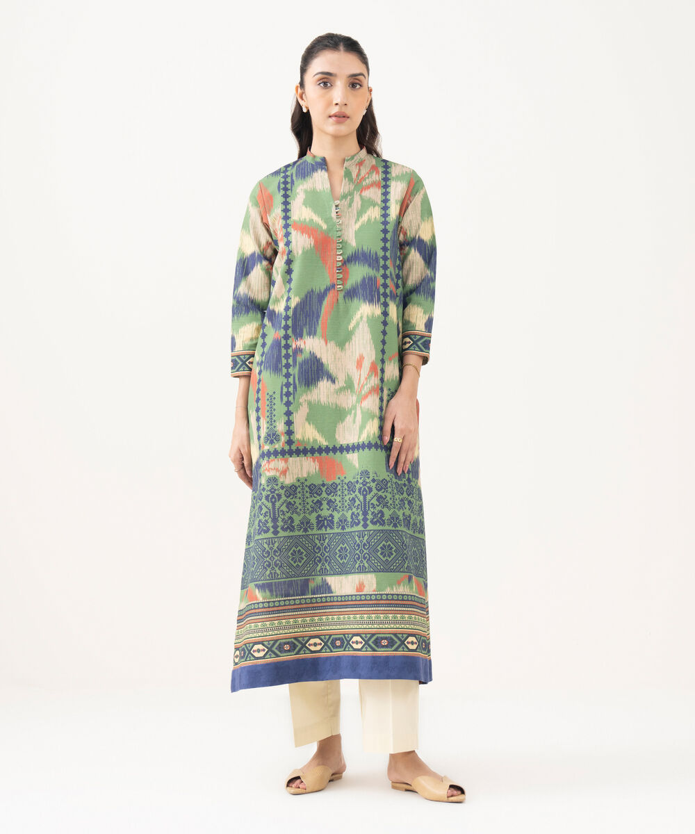 Women's Khaddar Printed Multi Unstitched Shirt