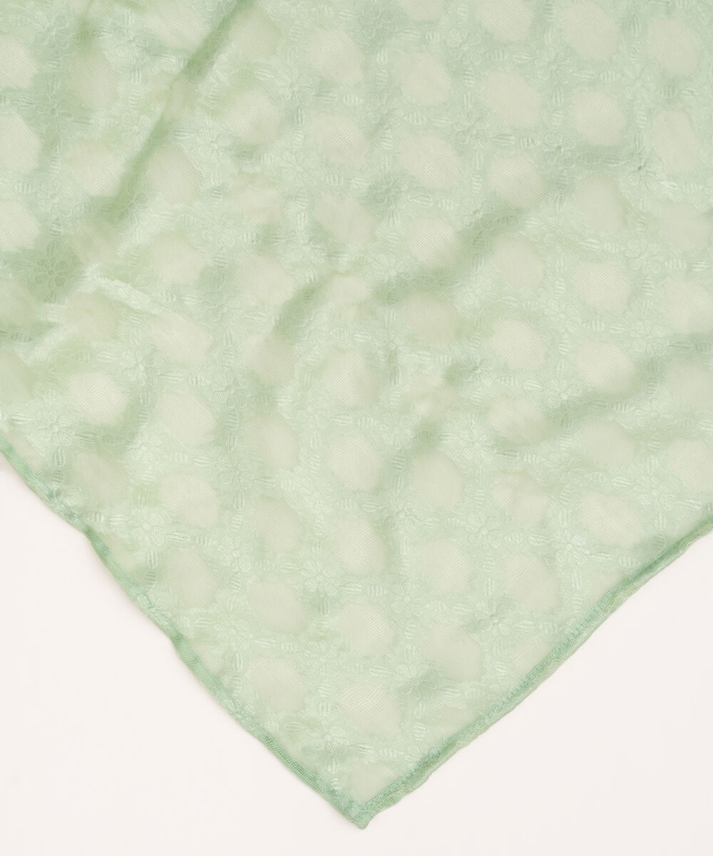 Solid Brochea Jacquard Grey Dupatta