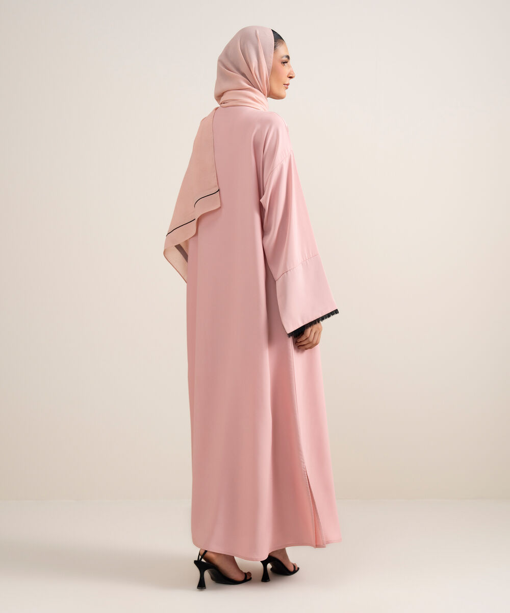 Women's Pink Abaya Set