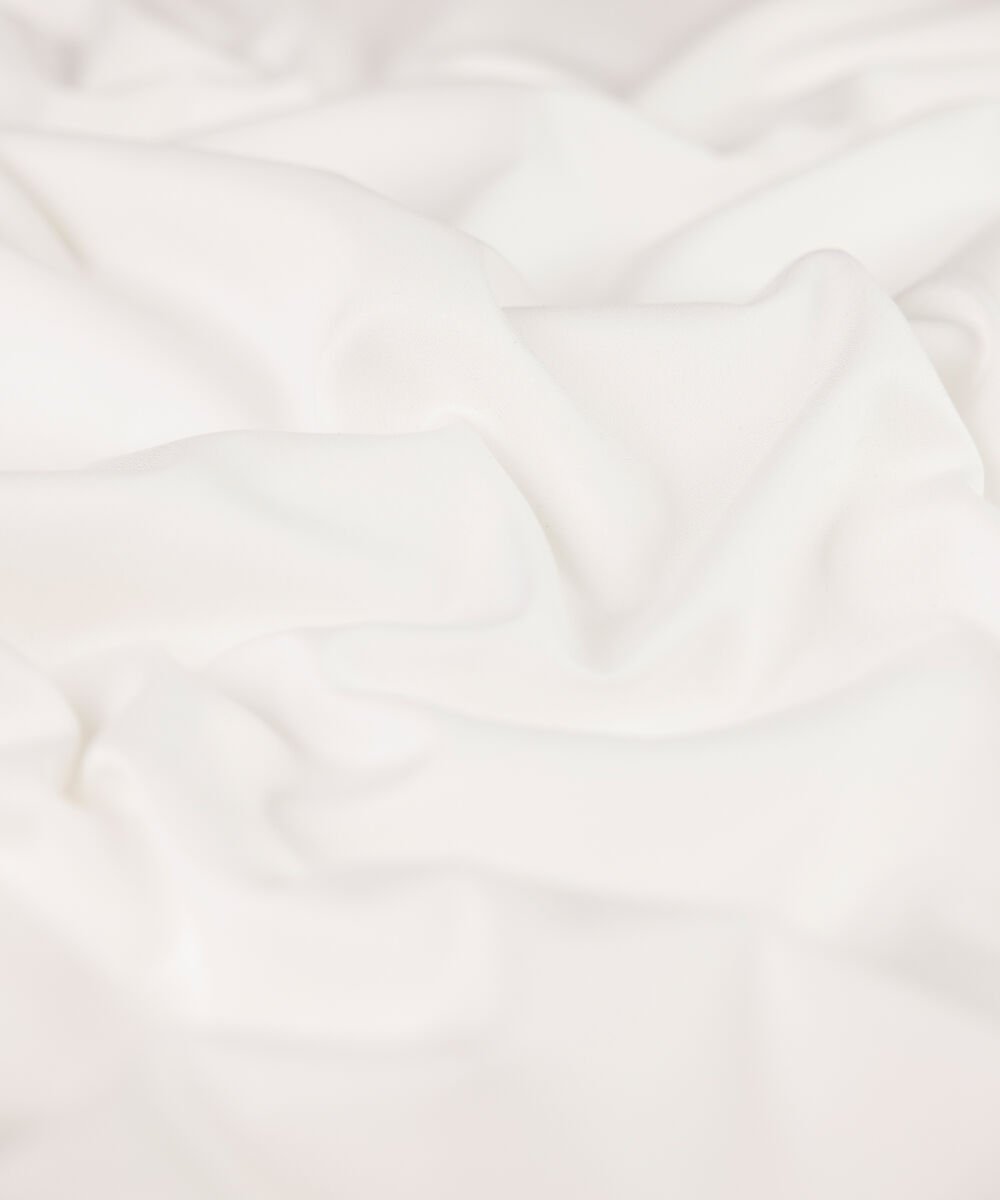 Men's Unstitched off white premium cotton crepe Suit