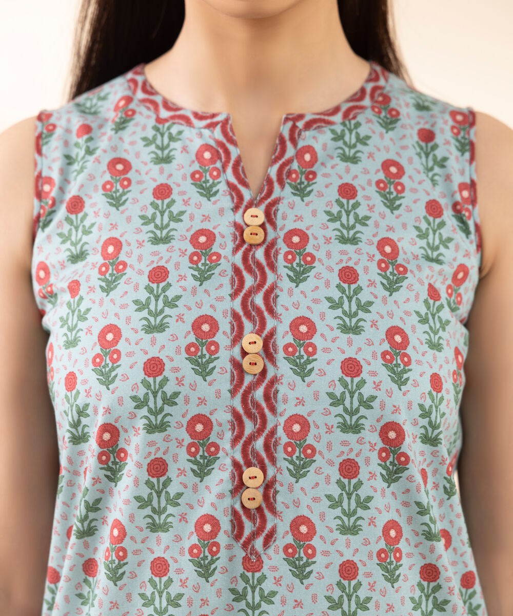 Women's Unstitched Lawn Printed Multi 3 Piece Suit