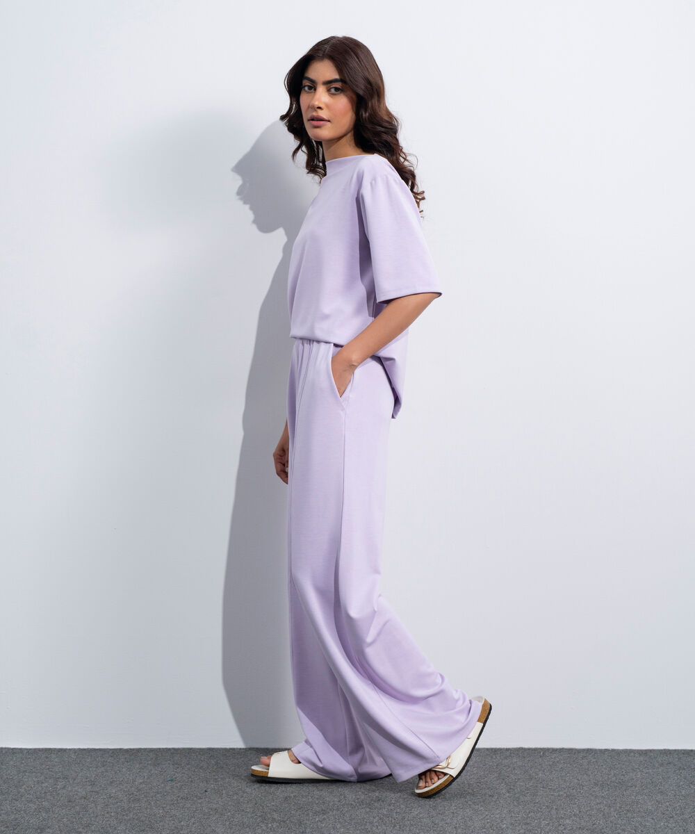 Women's Western Lilac Soft Lux Pull-On  Trousers