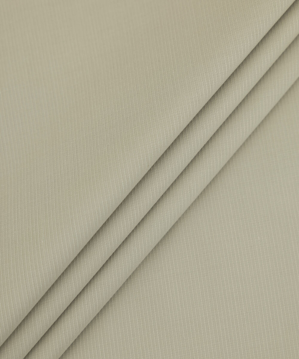 Men's Unstitched 2-Piece Premium Wash & Wear Dobby Beige Suit