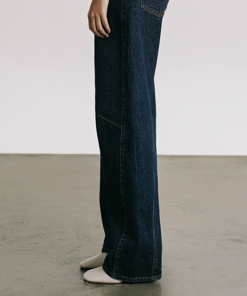 Women's Western Wear Blue Barrel Jeans