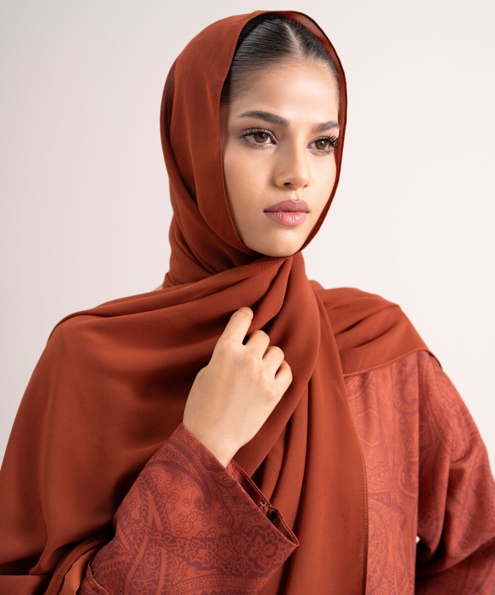 Women's Multicoloured Printed Abbaya Set