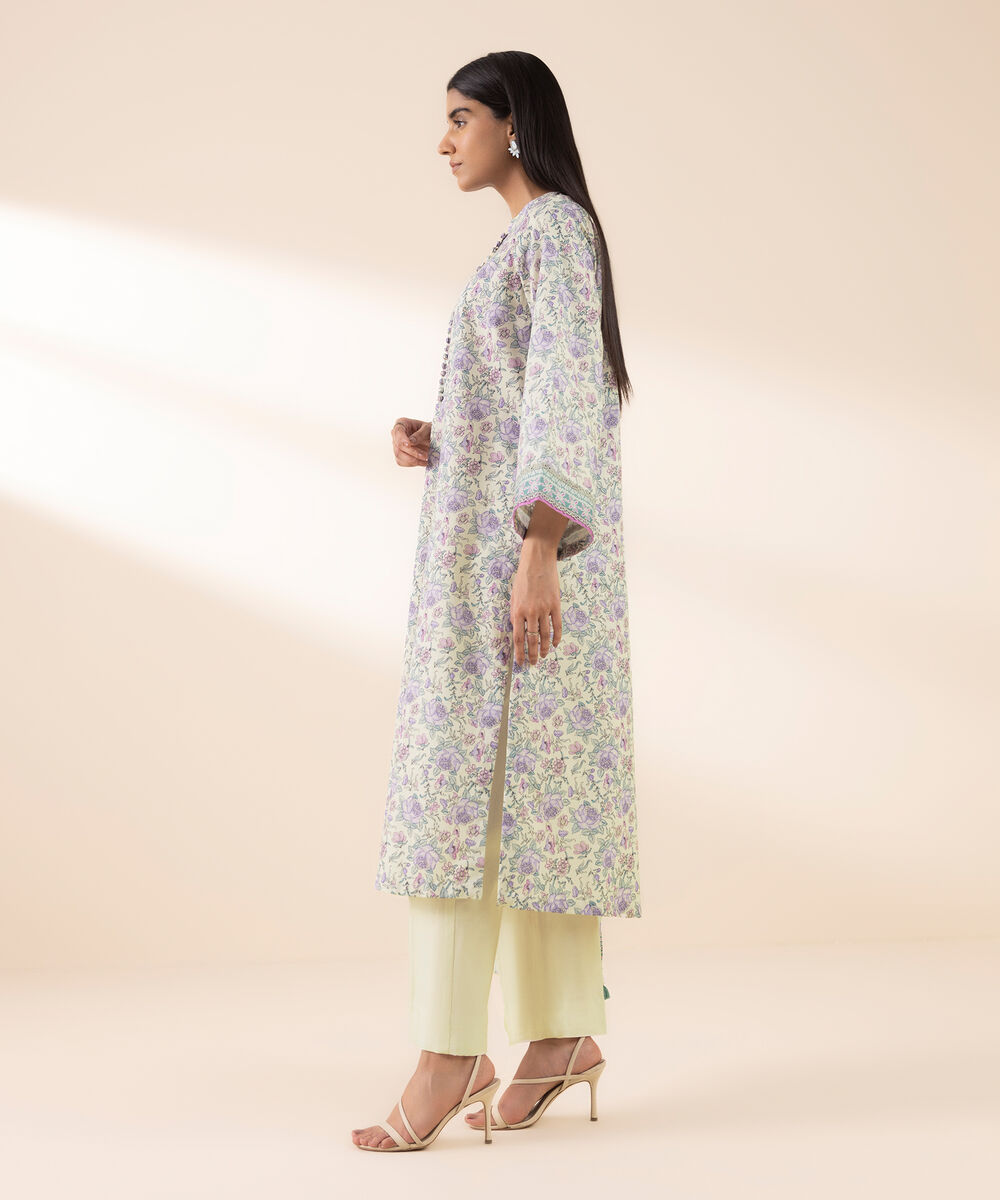 Women's Unstitched Lawn Printed Multi 3 Piece Suit