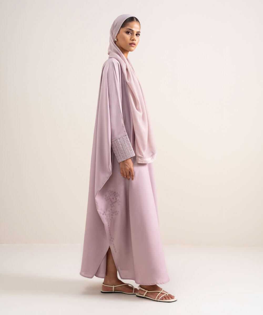 Women's Dusty Pink Kaftaan Abbaya Set