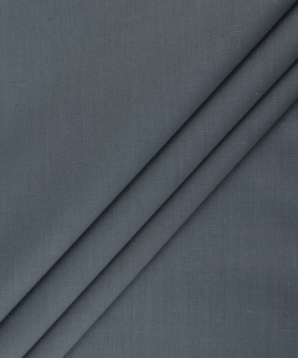 Men Unstitched Viscose Grey Green Full Suit Fabric