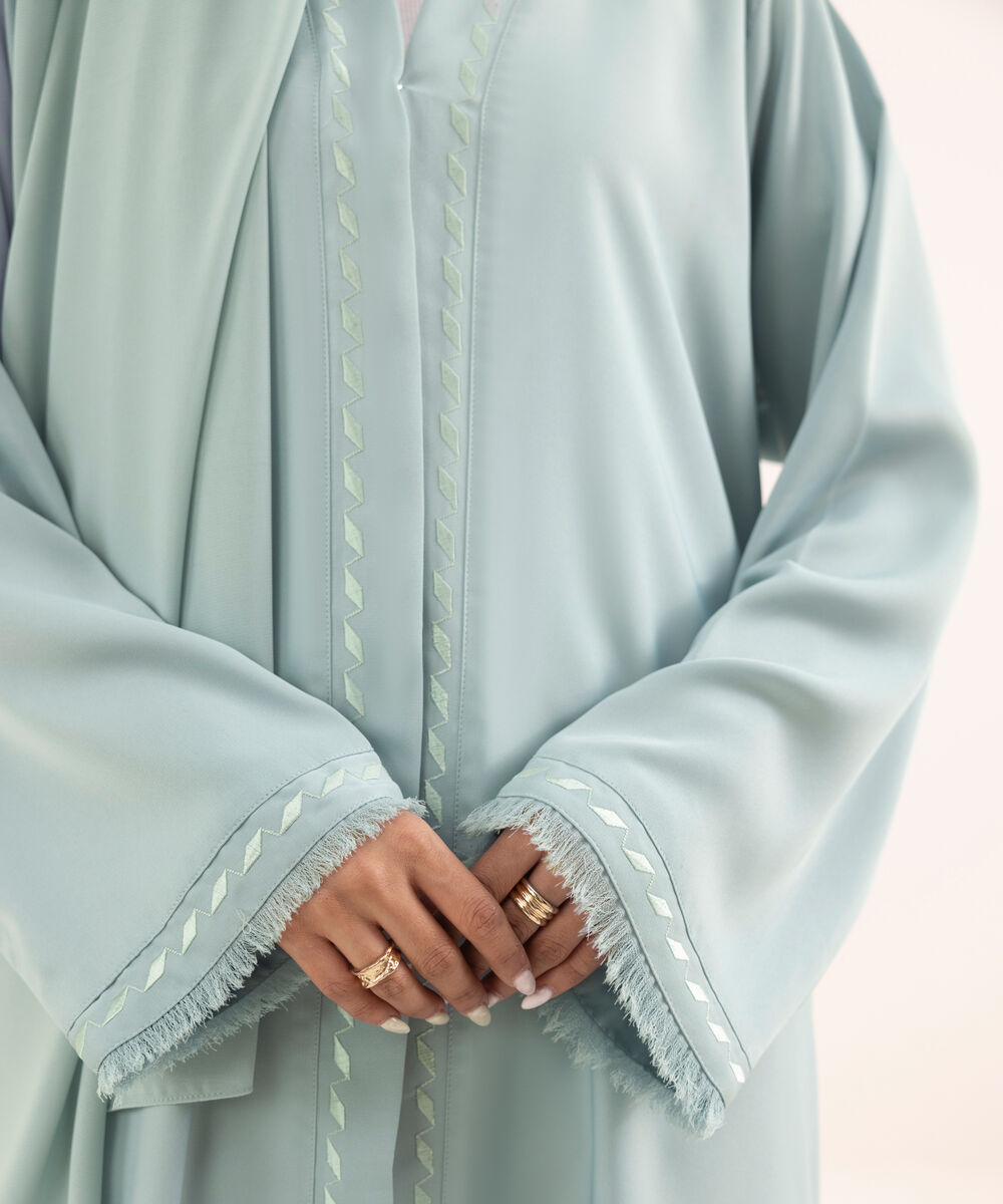 Women's Blue Nida Abaya