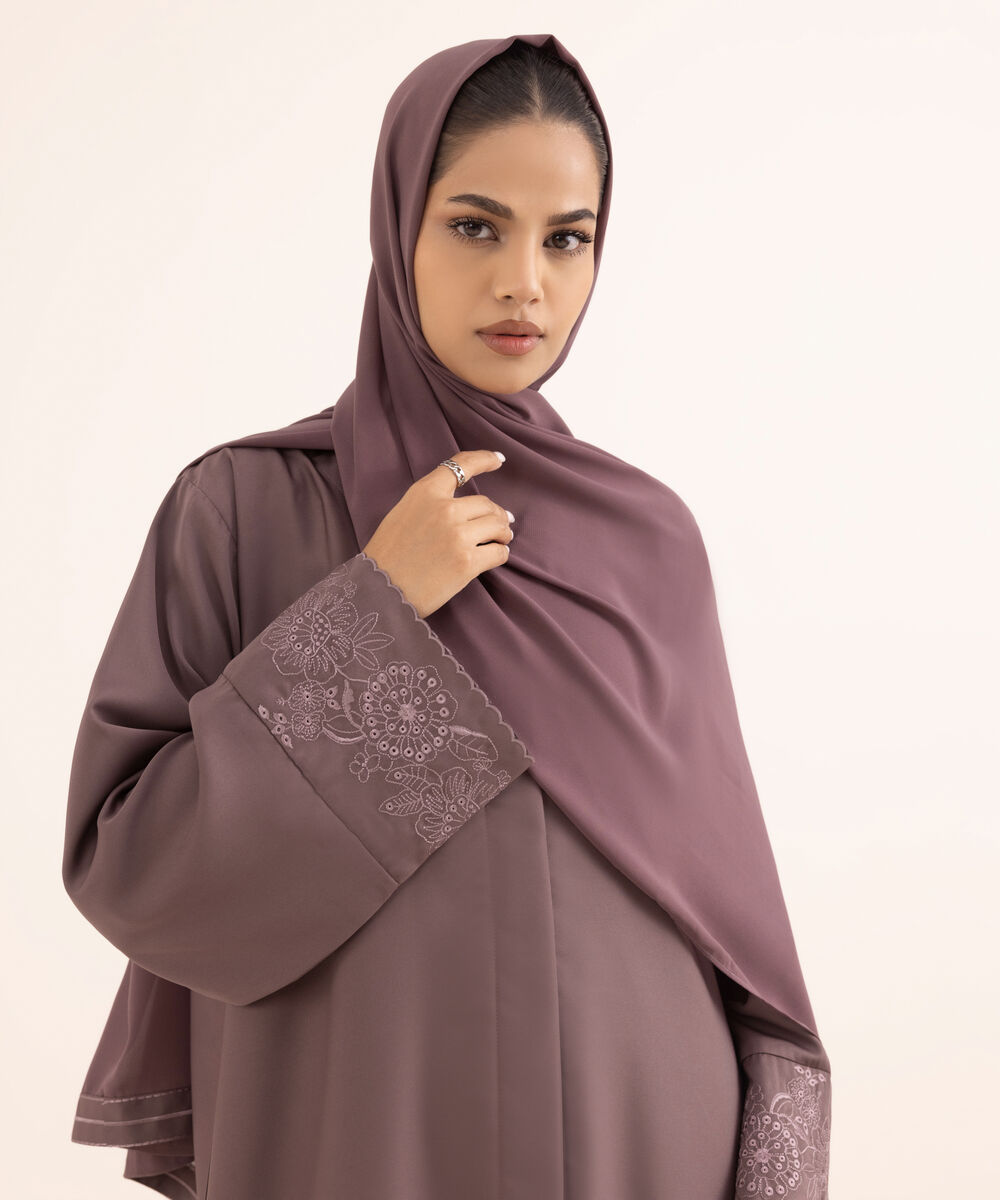 Women's Pink Nida Abaya Set