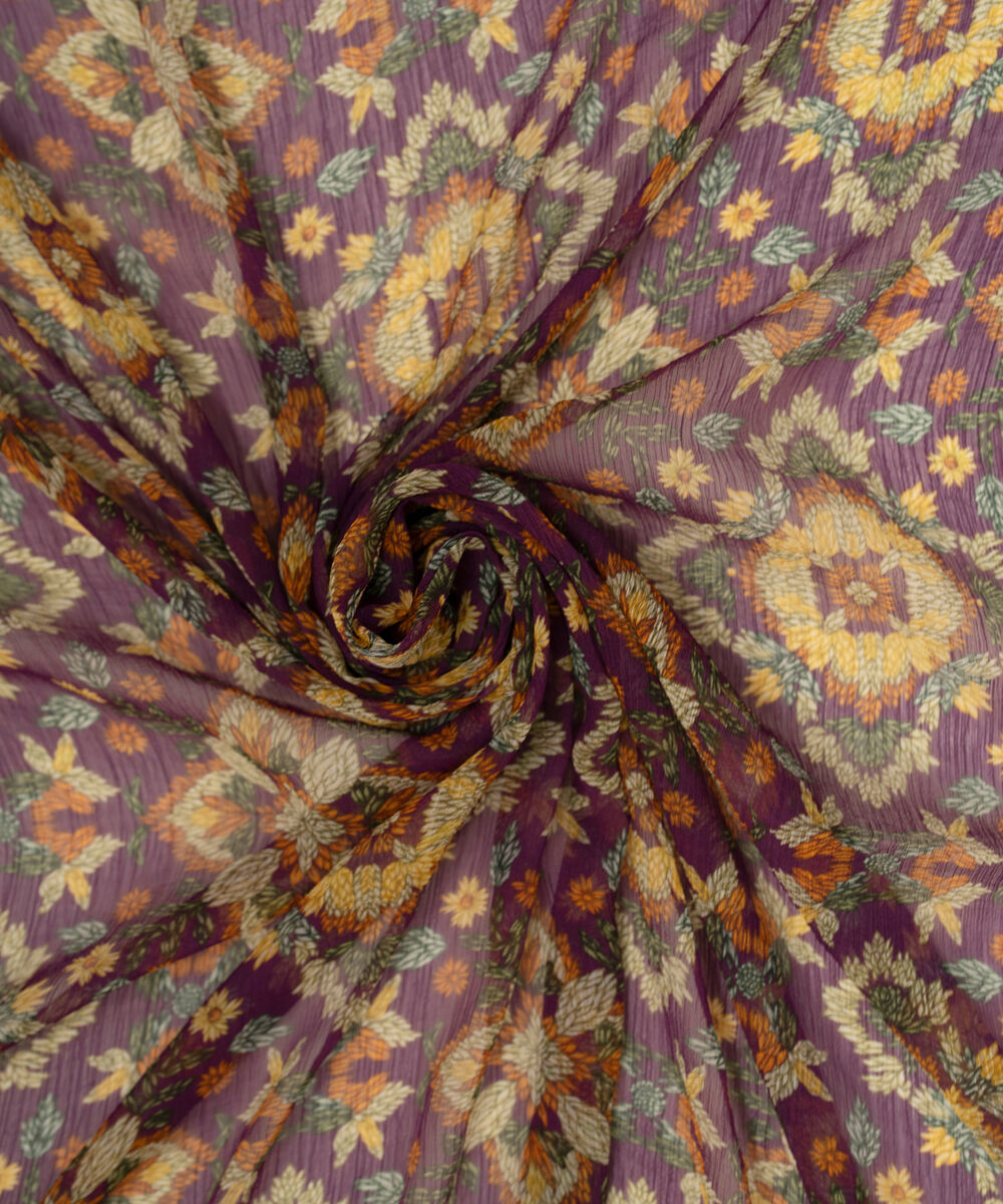 Printed Blended Chiffon Multi Dupatta