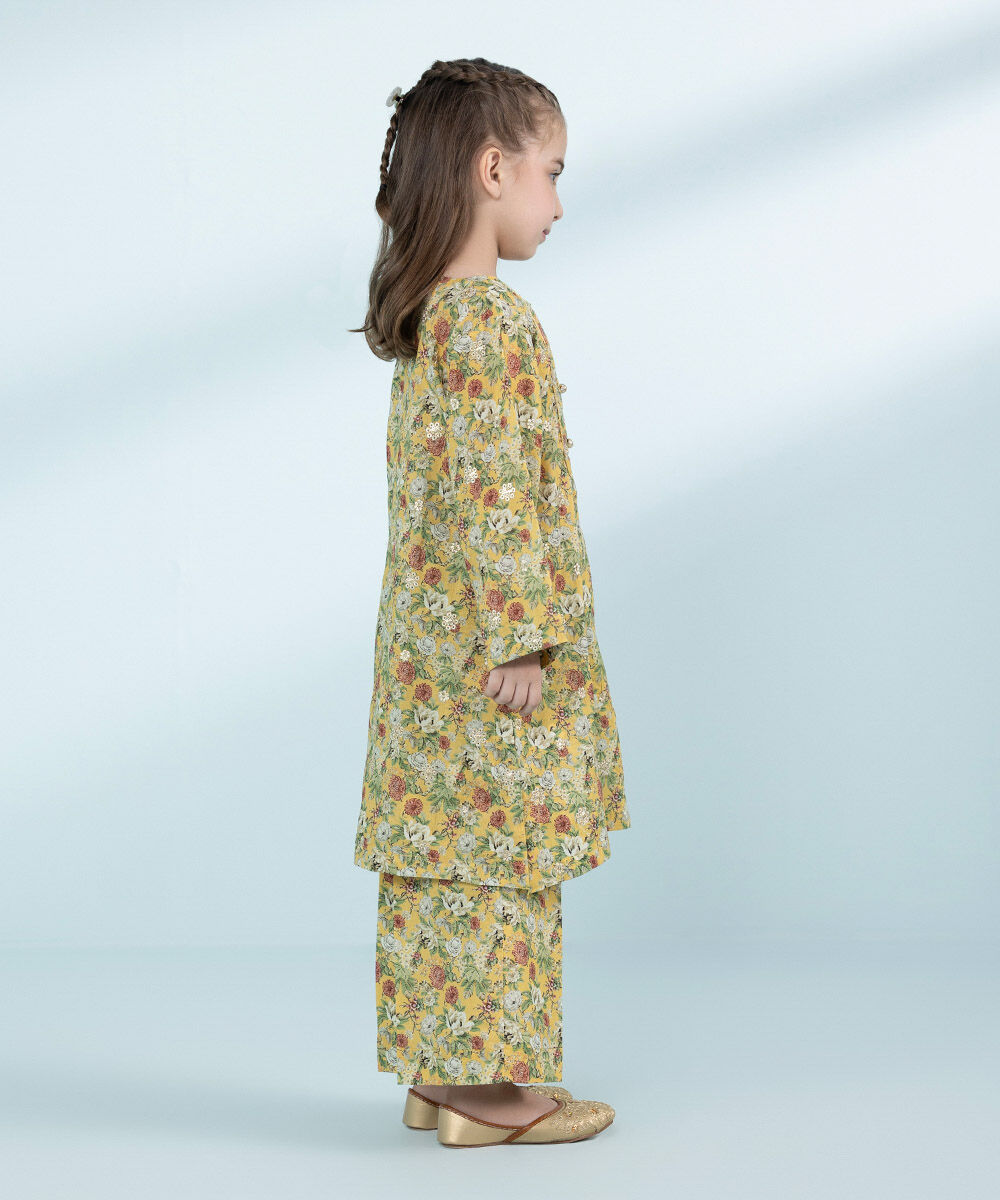 Mommy & Me Girls Two Piece Yellow Suit