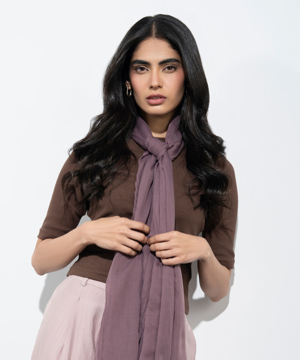 Women's Western Sand  Beige Rectangular Scarf