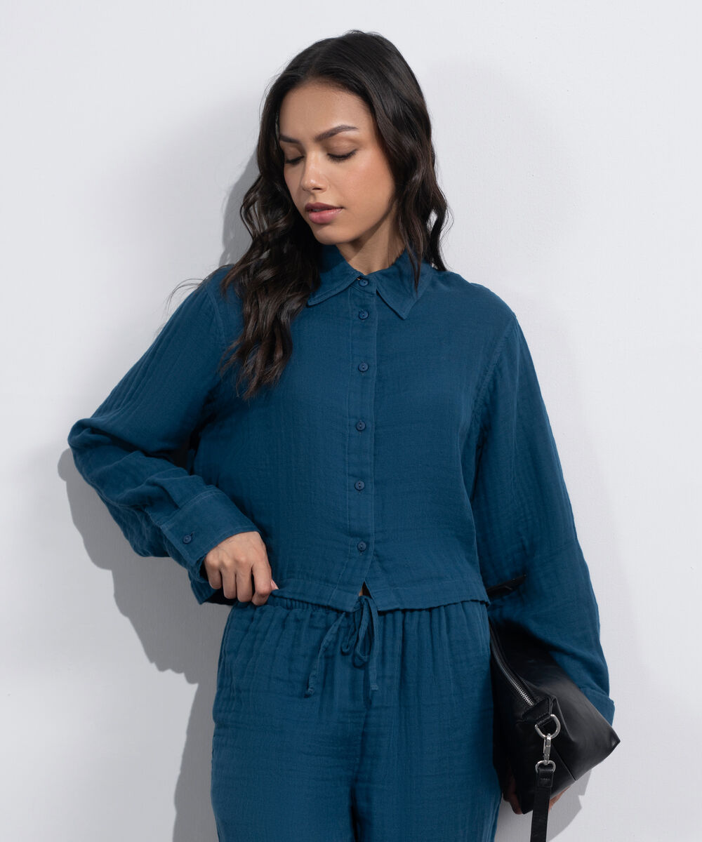 Women's Western Multi Short Body Cotton Muslin Shirt